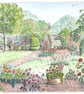 Overton Oasis, St Mary's Garden - Limited Edition Art Print - Image 1