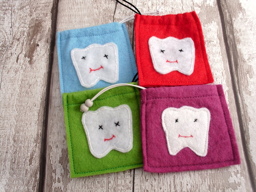 TOOTH FAIRY DRAWSTRING BAG,TOOTH FAIRY,TOOTH BAG,PERSONALISED TOOTH FAIRY BAG