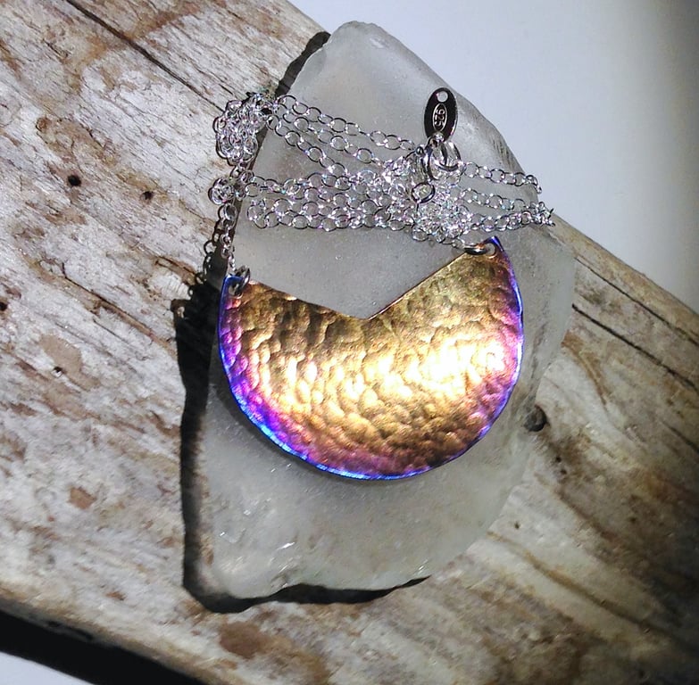 Coloured Titanium Necklace - UK Free Post