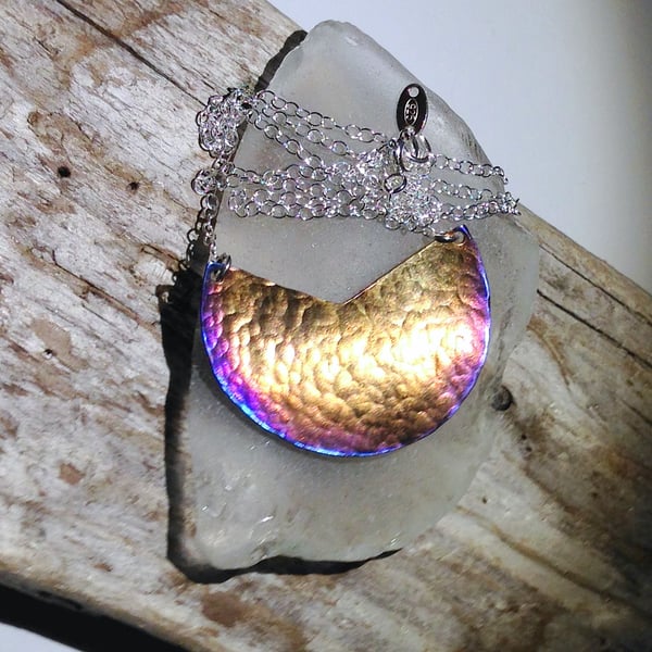 Coloured Titanium Necklace - UK Free Post