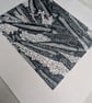 Spanish Sardines Linocut Print, Fish Print, Limited Edition Print - Image 4