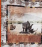 AFRICAN ANIMAL QUILTED WALL HANGING THROW - Image 3