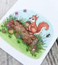 Squirrel & Friends Gift Tags - set of 4 tags - Image 5
