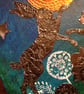 Boxing hares original wall art. - Image 3