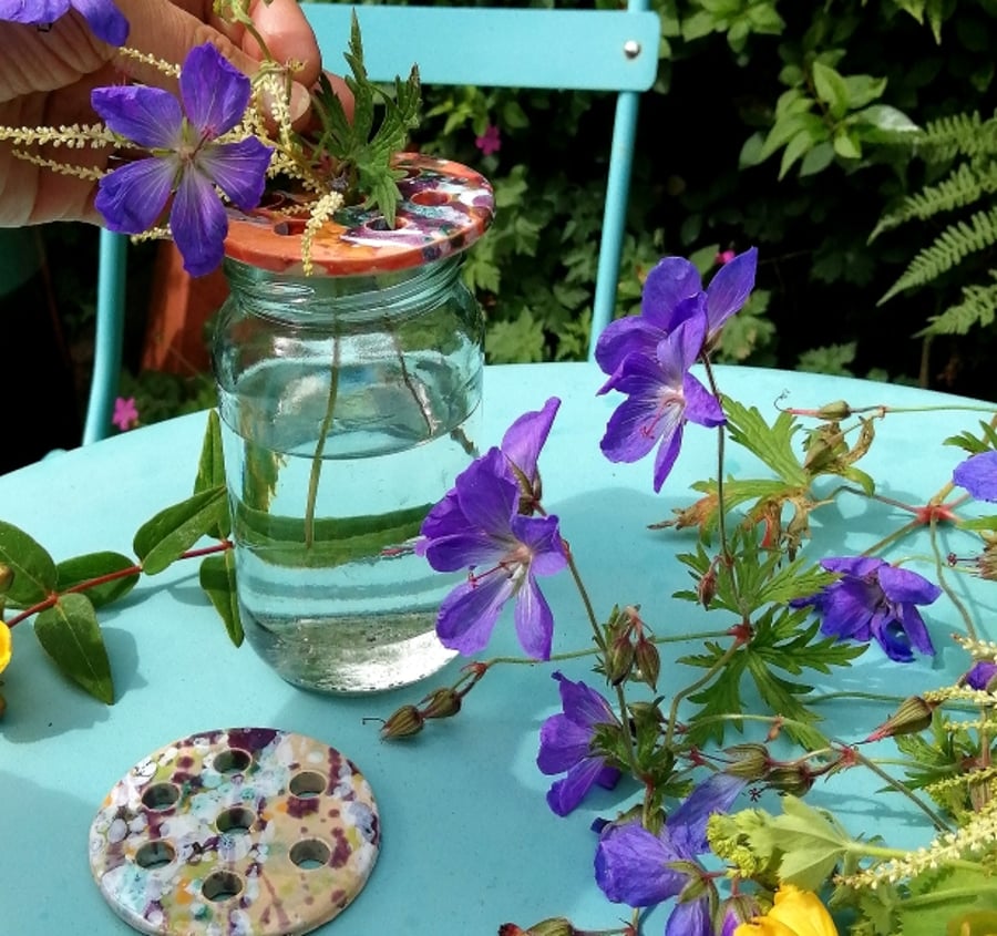 Flower Frogs. Turn a jar into a vase (set 3)