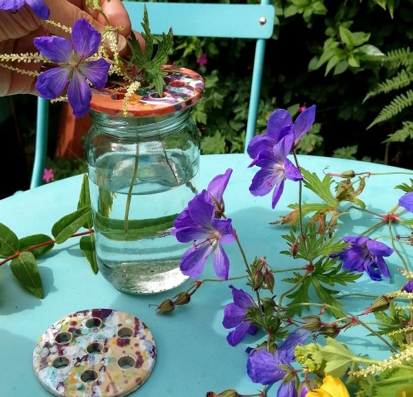Flower Frogs. Turn a jar into a vase (set 3)