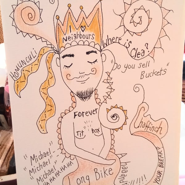 Small Prophets inspired original illustration "Tit box"