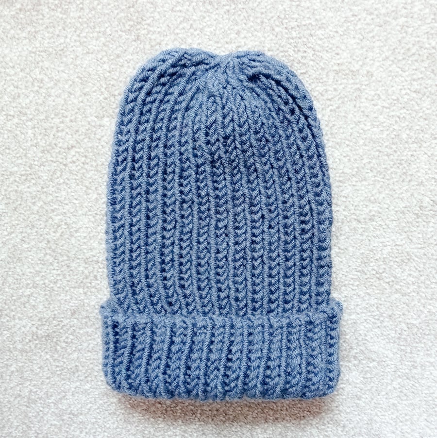 KNITTING PATTERN PDF Double Denim Beanie