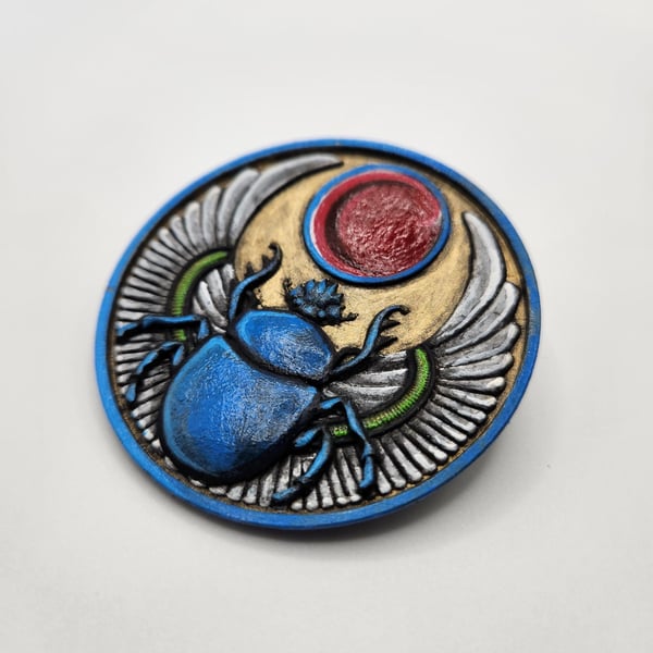 Fridge Magnet Egyptian Scarab Medallion Decoration