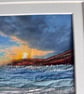 Stitched textile seascape art… Where time moves gently  - Image 5