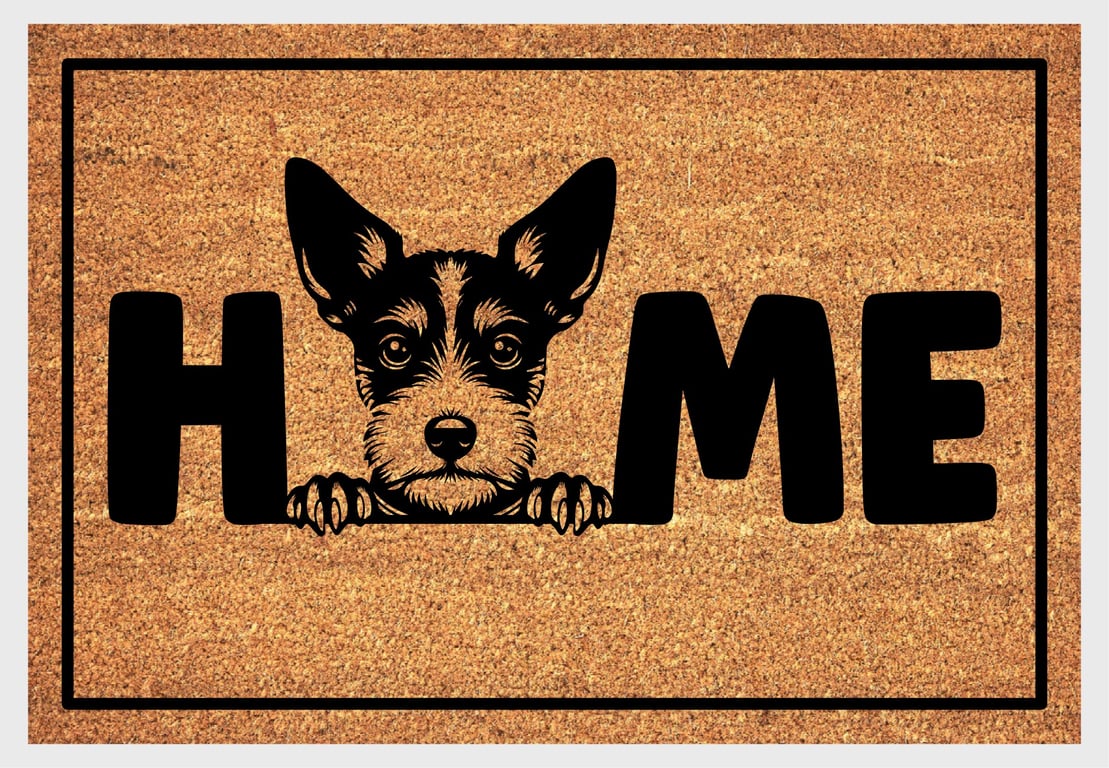 Toy Fox Terrier Home Door Mat No.3 - Toy Fox Terrier Welcome Mat - 3 Sizes