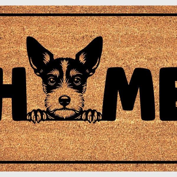 Toy Fox Terrier Home Door Mat No.3 - Toy Fox Terrier Welcome Mat - 3 Sizes