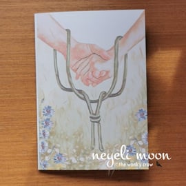 Pagan Handfasting Artwork Greetings card by neyeli