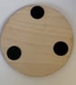 Cezve Turkish Coffee Pot Design Decorated set 4 Wooden Coasters - Image 4