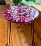 Rose Resin Coffee Side End table