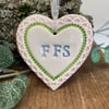 Small Ceramic heart decoration Swear words 
