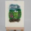 Foxglove Hedge  - ACEO