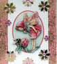 Fairy - Hand Crafted 3D Decoupage Greeting Card - Blank - 2896
