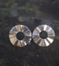Silver Ripple Circle Stud Earrings  - Image 4