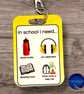 Yellow In School I Need PVC Communication Card SEN, Autism, ADHD Visual Support - Image 1