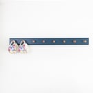 Shaker Peg Rail in Stiffkey Blue ,Mug Rack, Coat Hooks,Kitchen Peg Rail, Kitchen