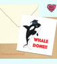 Personalised Whale Graduation Card, Congratulations Card - Image 6