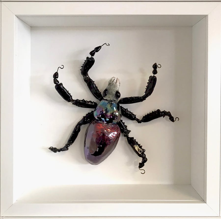 Ceramic Porcelain Bug Beetle - Walter