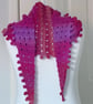 Crocheted Colours of Sunset Scarf with a Bobble Edging  - Image 6