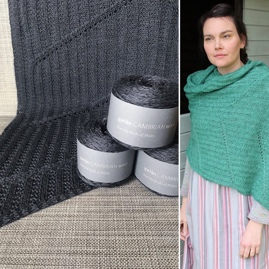 Columella Shawl Kit (Dark Grey)