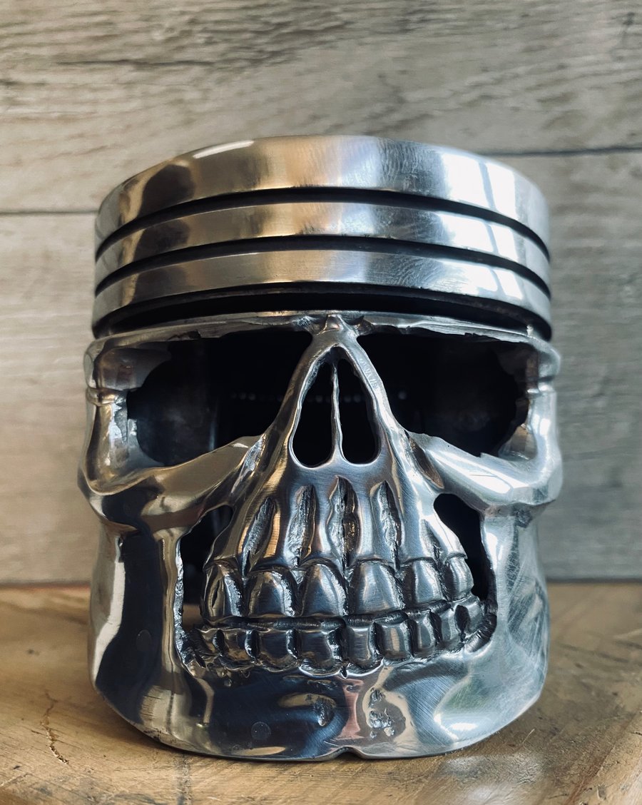 Original Chevy truck piston USA piston trophy skull face