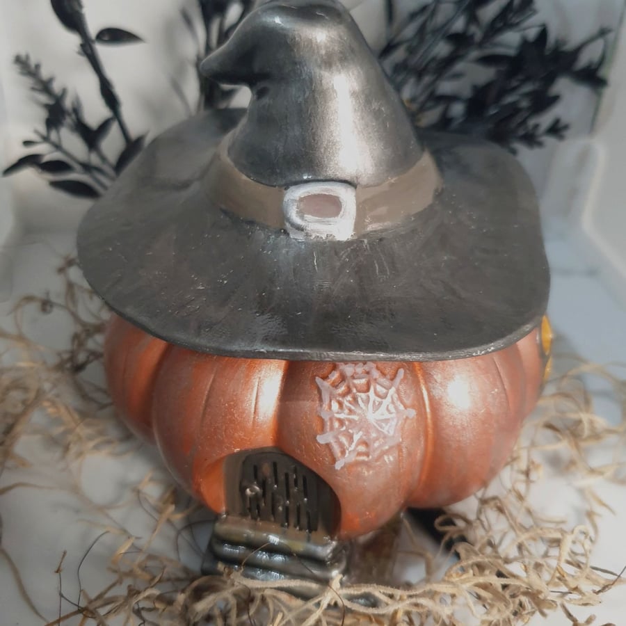 Whimsy Pumpkin Trinket Pot