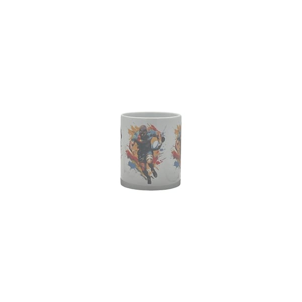 Rugby Player Watercolour Mug