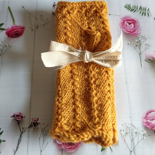 Luxury Alpaca and Wool Fingerless Gloves