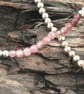 Ruby Tuesday - Sterling Silver & Ruby beaded  bracelet stack - Image 2