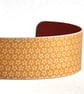 Star pattern aluminium cuff pale gold - second