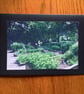 Handmade original photo card of the Medieval Herb Garden, North Shields