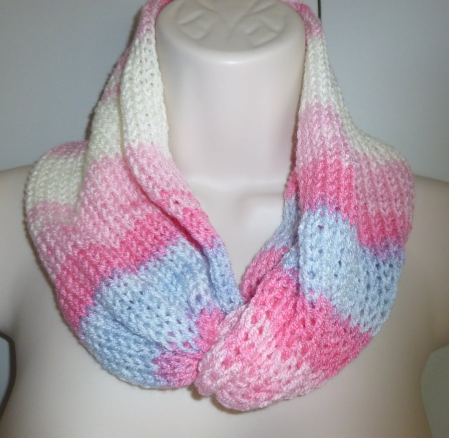 knitted ladies cosy winter scarf ( ref FA 511 M4 )