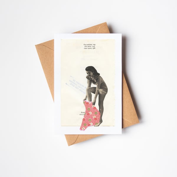 1940s Female Portrait Greeting Card - Adorn