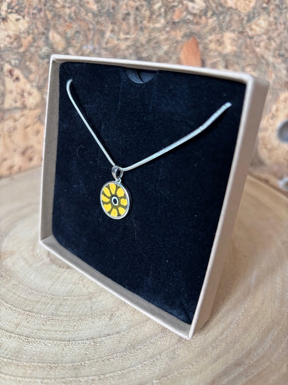 Handmade Pendant Necklace, Unique Eco Friendly Gifts, Sterling Silver, Christmas