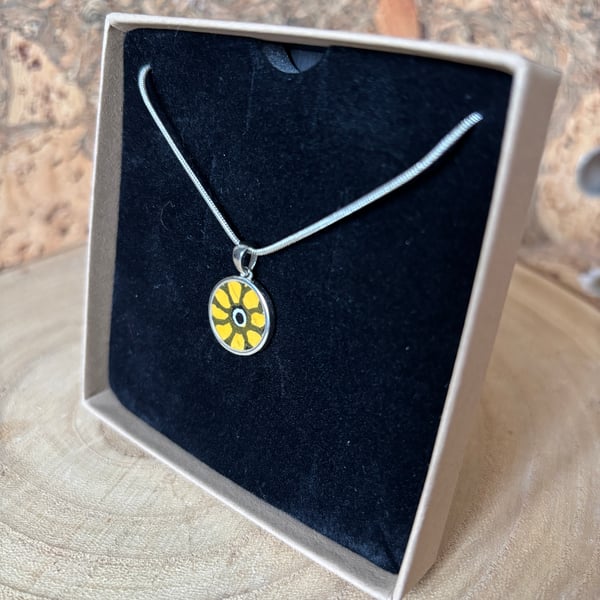 Handmade Pendant Necklace, Unique Eco Friendly Gifts, Sterling Silver, Christmas