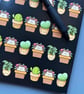A5 Hedgehog in plant pot note book. 48-page A5 notebook.  - Image 6
