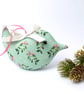 Christmas Mini Lavender Bird in Mint Mistletoe Fabric