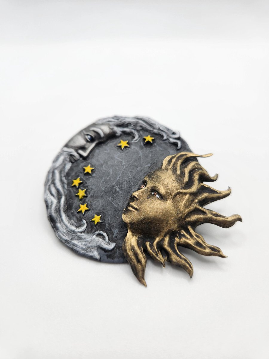 Fridge Magnet Sun & Moon Decoration