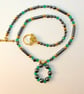 Hematite And Emerald Green Glass Necklace - Handmade In Devon - Image 8