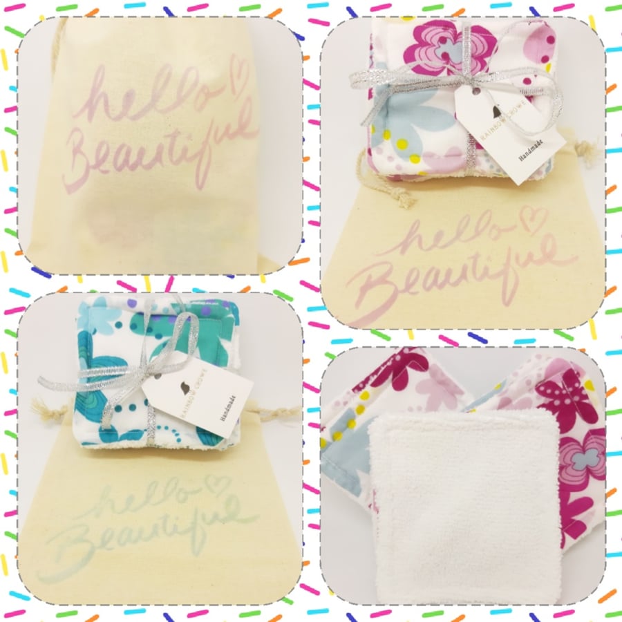 Reusable Facial pads -  8pk with Free Bag