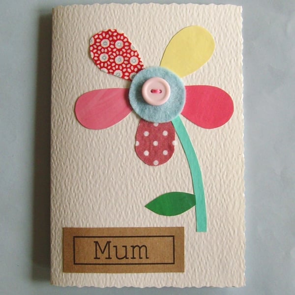 Handmade Mothers day card
