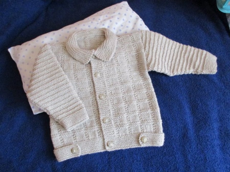 20" Boys Cardigan with Collar