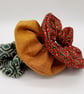 Large scrunchie set, Christmas theme. 