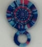 Glasses Holder Brooch - Carnival Blue
