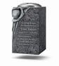 Granite Memorial Vase RoseBowl Grave Flower Pot Cemetery Stone GraveStone Plaque
